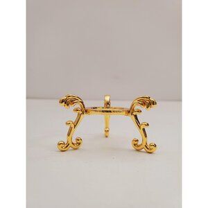 metal display stand for egg, mineral, orb or crystal ball, egg stand, crystal